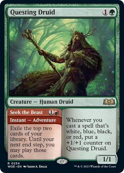 Questing Druid (Wilds of Eldraine) Near Mint - Nick Nack's Full Frontal Attack