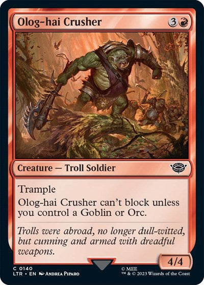 Olog-Hai Crusher (Universes Beyond: The Lord of the Rings: Tales of Middle-earth) Near Mint - Nick Nack's Full Frontal Attack