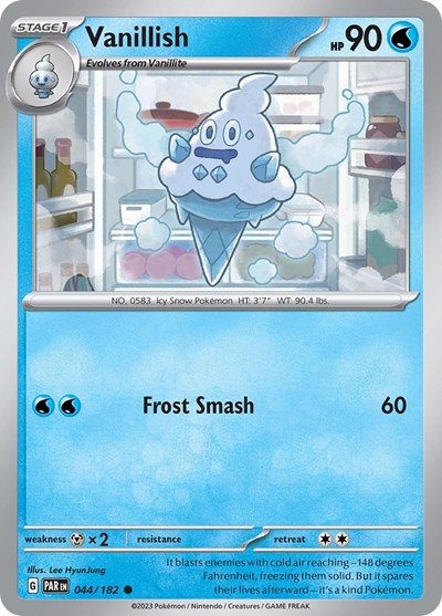 Vanillish - 044 (Scarlet and Violet: Paradox Rift) Near Mint