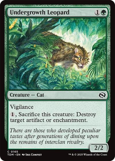 Undergrowth Leopard (Tarkir: Dragonstorm) Near Mint - Nick Nack's Full Frontal Attack