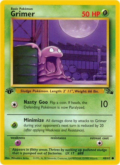 Grimer (Fossil) Medium Play Unlimited - Nick Nack's Full Frontal Attack