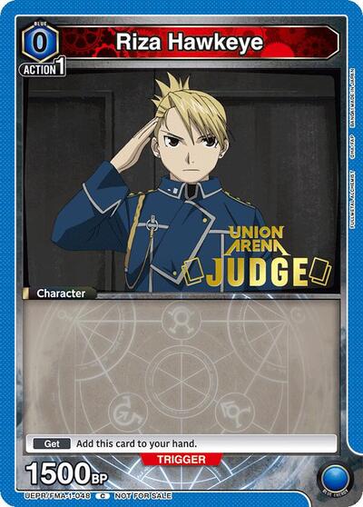 Riza Hawkeye (Judge Pack) (Union Arena Promotion Cards) Near Mint Foil