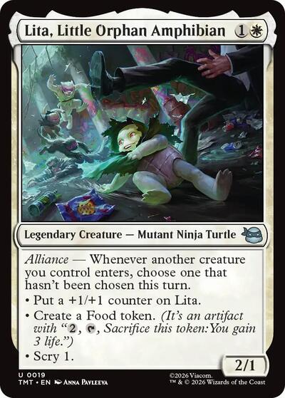 Lita, Little Orphan Amphibian (Teenage Mutant Ninja Turtles) Near Mint - Nick Nack's Full Frontal Attack