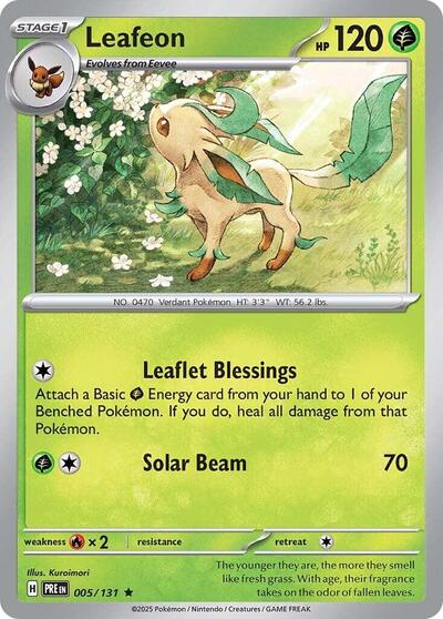 Leafeon (SV: Prismatic Evolutions) Near Mint Holofoil