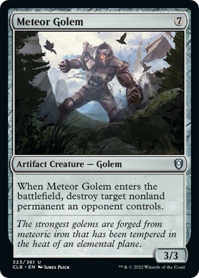 Meteor Golem (Commander Legends: Battle for Baldur's Gate) Near Mint - Nick Nack's Full Frontal Attack