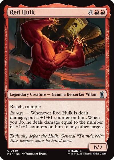 Red Hulk (Marvel Super Heroes) Near Mint - Nick Nack's Full Frontal Attack