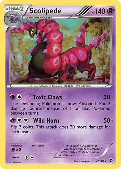 Scolipede (Emerging Powers) Heavy Play - Nick Nack's Full Frontal Attack