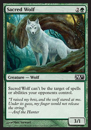 Sacred Wolf (Magic 2011 Core Set) Near Mint - Nick Nack's Full Frontal Attack