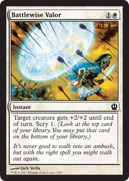 Battlewise Valor (Theros) Near Mint - Nick Nack's Full Frontal Attack