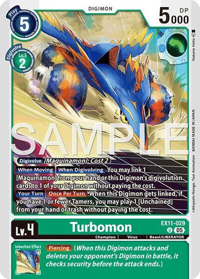 Turbomon (Dawn of Liberator) Near Mint - Nick Nack's Full Frontal Attack