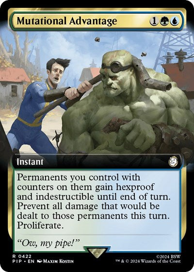 Mutational Advantage (Extended Art) (Universes Beyond: Fallout) Near Mint Foil