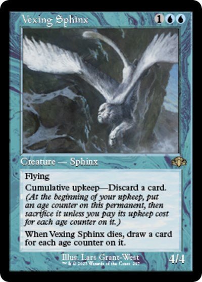 Vexing Sphinx (Retro Frame) (Dominaria Remastered) Near Mint Foil - Nick Nack's Full Frontal Attack