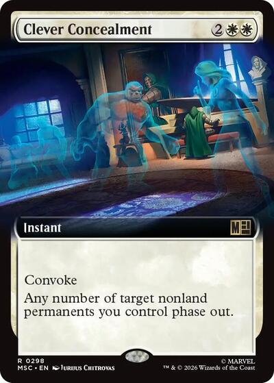 Clever Concealment (Extended Art) (Commander: Marvel Super Heroes) Near Mint - Nick Nack's Full Frontal Attack