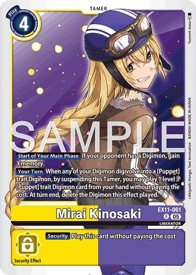 Mirai Kinosaki (Dawn of Liberator) Near Mint - Nick Nack's Full Frontal Attack