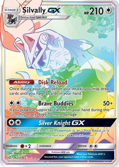 Silvally GX (Secret) (SM - Cosmic Eclipse) Near Mint Holofoil - Nick Nack's Full Frontal Attack