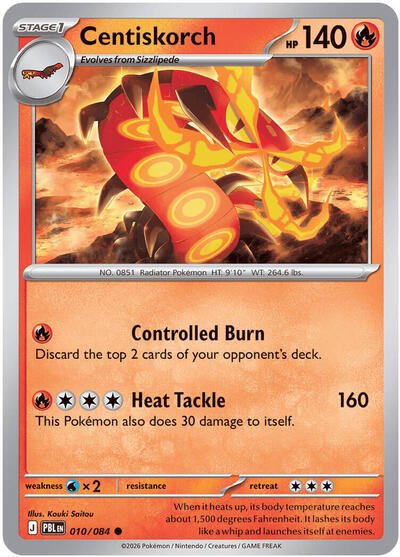 Centiskorch (ME05: Pitch Black) Near Mint Reverse Holofoil - Nick Nack's Full Frontal Attack