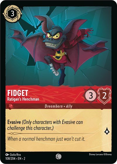 Fidget - Ratigan's Henchman (Rise of the Floodborn) Near Mint - Nick Nack's Full Frontal Attack