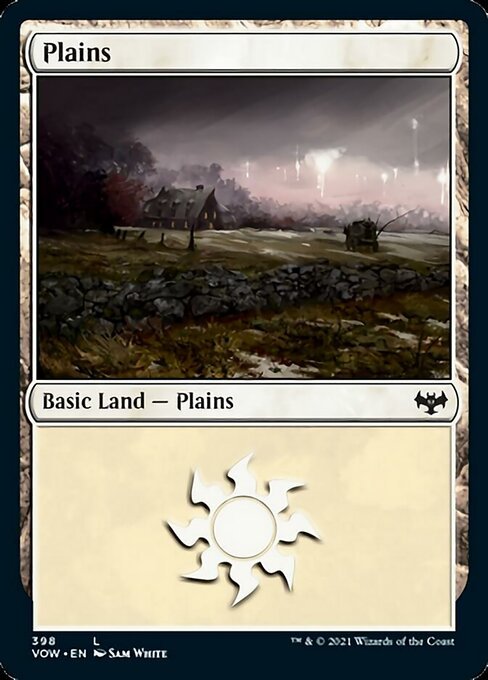 Plains (398) (Innistrad: Crimson Vow) Near Mint - Nick Nack's Full Frontal Attack