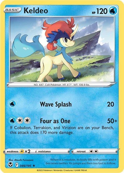 Keldeo (SWSH12: Silver Tempest) Near Mint - Nick Nack's Full Frontal Attack