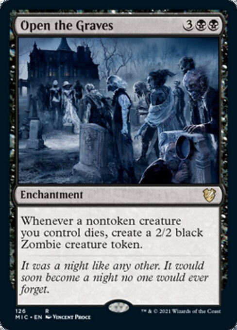 Open the Graves (Commander 2021 Midnight Hunt) Near Mint - Nick Nack's Full Frontal Attack