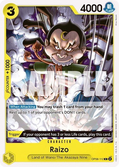 Raizo (Wings of the Captain) Near Mint - Nick Nack's Full Frontal Attack