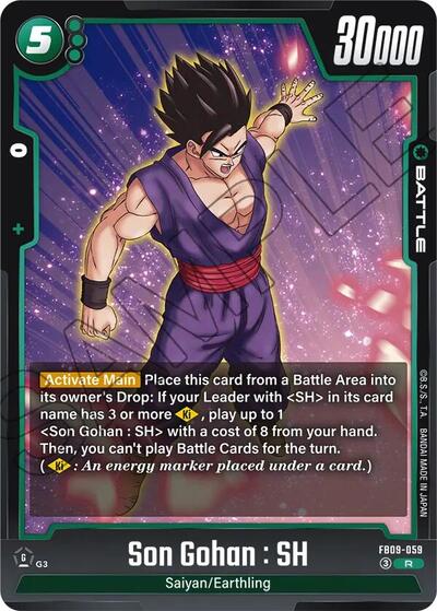 Son Gohan : SH FB09 - 059 (Dual Evolution) Near Mint Holofoil - Nick Nack's Full Frontal Attack