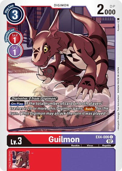 Guilmon (Alternative Being Booster) Near Mint