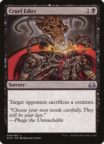 Cruel Edict (Duel Decks: Anthology) Near Mint
