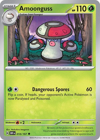 Amoonguss (Scarlet and Violet: Obsidian Flames) Near Mint
