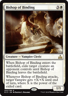 Bishop of Binding (Rivals of Ixalan) Near Mint - Nick Nack's Full Frontal Attack