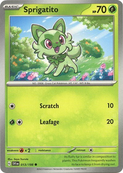 Sprigatito (Scarlet and Violet: Base Set) Near Mint - Nick Nack's Full Frontal Attack