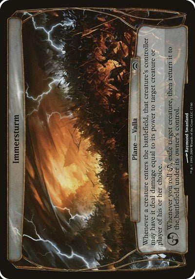Immersturm (Planechase) (Oversize Cards) Damaged / Poor - Nick Nack's Full Frontal Attack