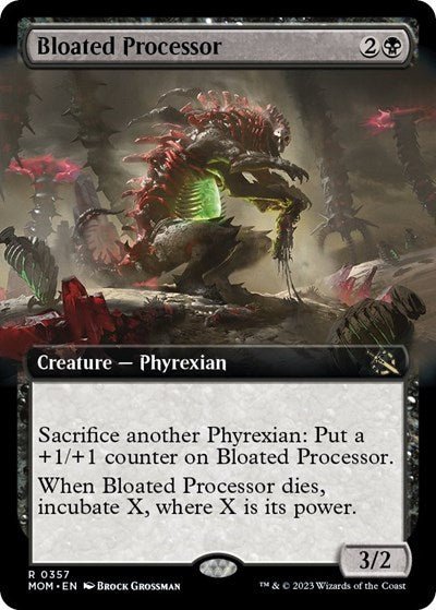 Bloated Processor (Extended Art) (March of the Machine) Near Mint - Nick Nack's Full Frontal Attack