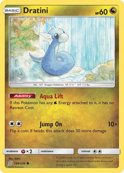 Dratini (148) (SM - Unified Minds) Near Mint - Nick Nack's Full Frontal Attack