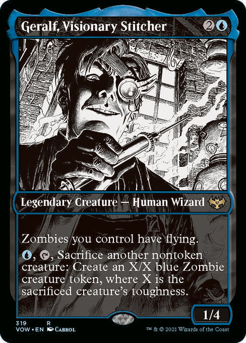Geralf, Visionary Stitcher (Showcase) (Innistrad: Crimson Vow) Near Mint