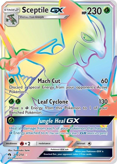 Sceptile GX (Secret) (SM - Lost Thunder) Near Mint Holofoil - Nick Nack's Full Frontal Attack