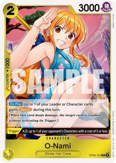 O - Nami (Wings of the Captain) Near Mint Foil - Nick Nack's Full Frontal Attack