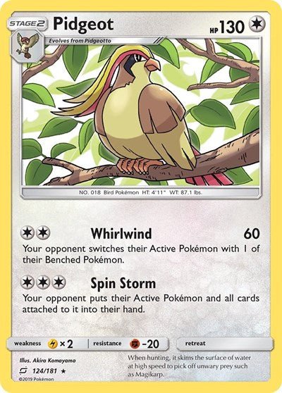 Pidgeot (SM - Team Up) Near Mint - Nick Nack's Full Frontal Attack