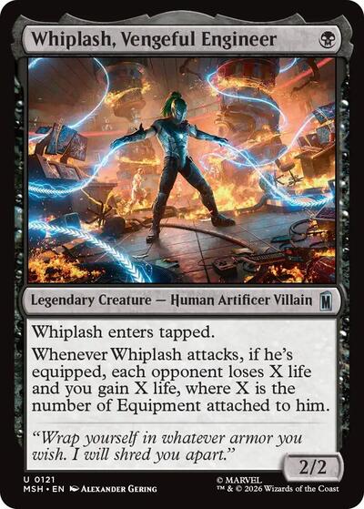 Whiplash, Vengeful Engineer (Marvel Super Heroes) Near Mint - Nick Nack's Full Frontal Attack
