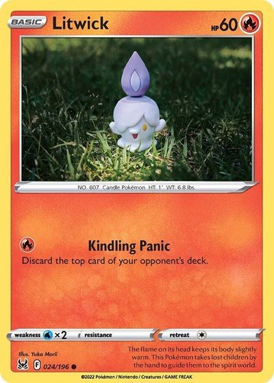 Litwick (SWSH11: Lost Origin) Light Play - Nick Nack's Full Frontal Attack
