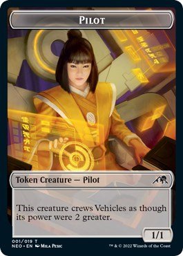 Pilot Token (Kamigawa: Neon Dynasty) Near Mint - Nick Nack's Full Frontal Attack