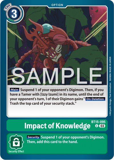Impact of Knowledge (Exceed Apocalypse) Near Mint - Nick Nack's Full Frontal Attack