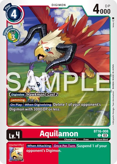 Aquilamon (Beginning Observer) Near Mint