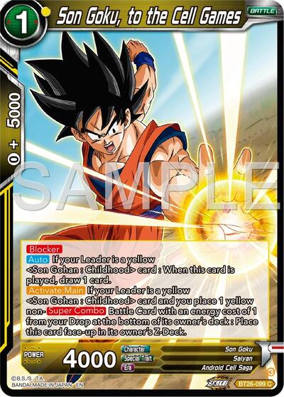 Son Goku, to the Cell Games (Ultimate Advent) Near Mint