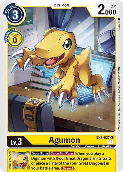 Agumon (Draconic Roar) Near Mint - Nick Nack's Full Frontal Attack
