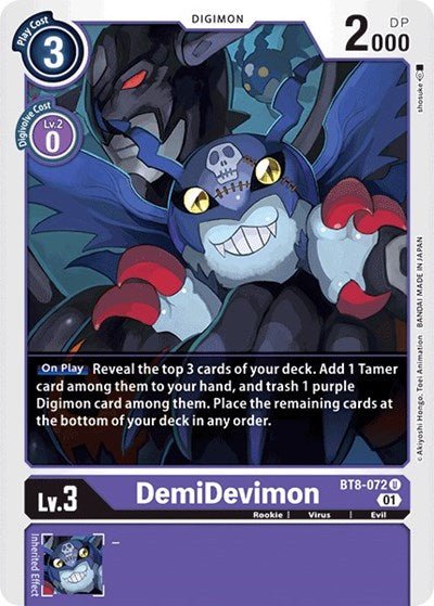 DemiDevimon (New Awakening) Near Mint - Nick Nack's Full Frontal Attack