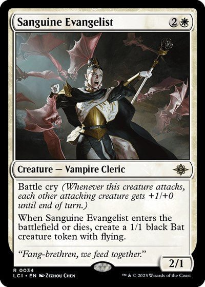 Sanguine Evangelist (The Lost Caverns of Ixalan) Near Mint - Nick Nack's Full Frontal Attack
