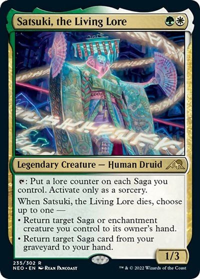 Satsuki, the Living Lore (Kamigawa: Neon Dynasty) Near Mint - Nick Nack's Full Frontal Attack