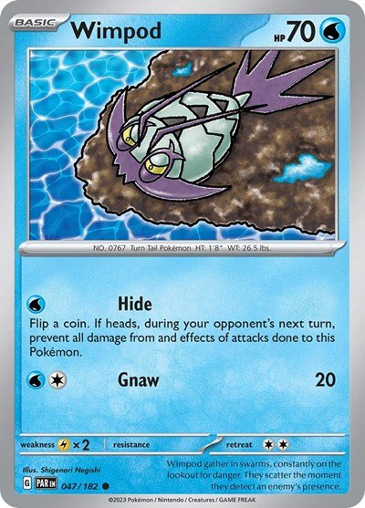 Wimpod - 047 (Scarlet and Violet: Paradox Rift) Near Mint - Nick Nack's Full Frontal Attack