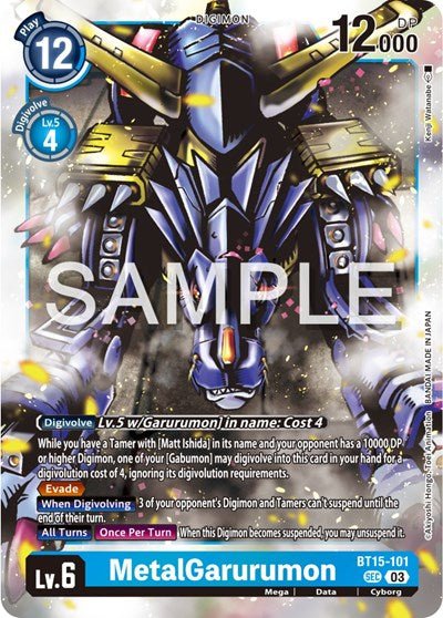 MetalGarurumon (Exceed Apocalypse) Near Mint Foil - Nick Nack's Full Frontal Attack